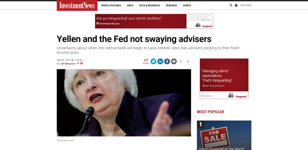 Yellen and the Fed not swaying advisers