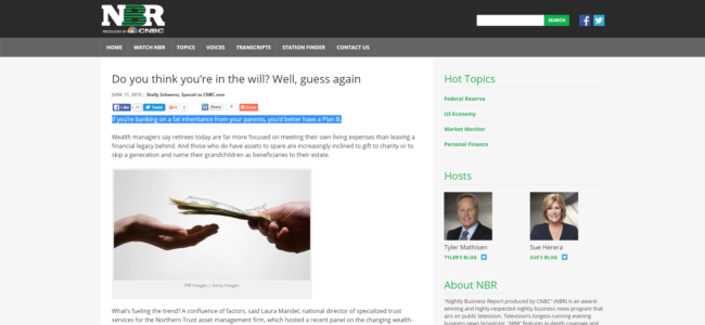 Do you think you’re in the will  Well  guess again   Nightly Business Report inheritance from your parent