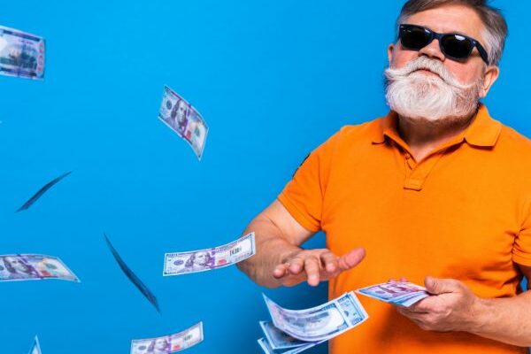 older man with money