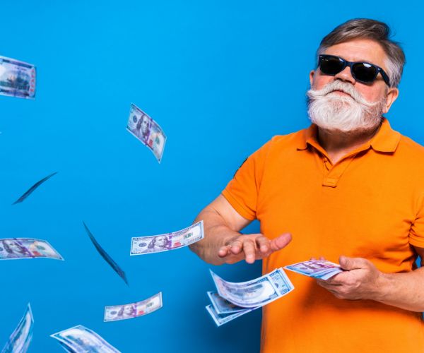 older man with money